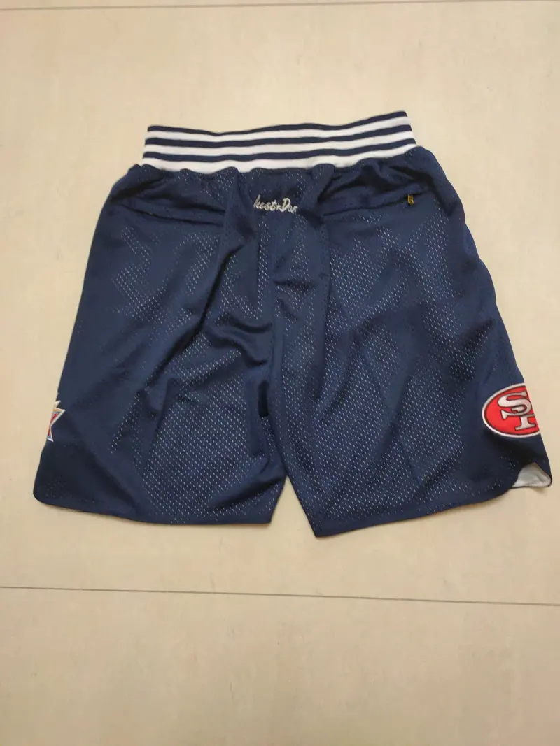SAN FRANCISCO 49ERS BLUE SHORTS