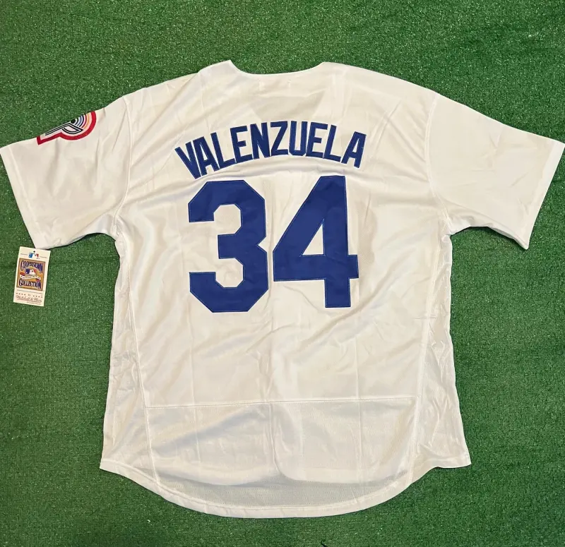 Fernando Valenzuela White Los Angeles Dodgers Jersey