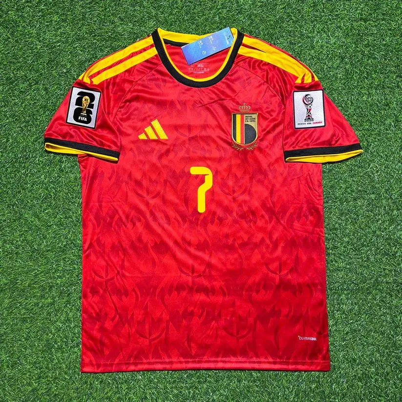 2026 WORLD CUP KEVIN DE BRUYNE TEAM BELGIUM RED JERSEY