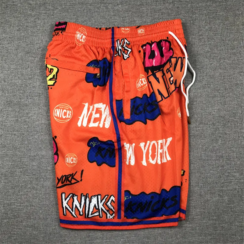 NEW YORK KNICKS ORANGE SHORTS