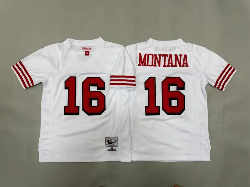 SAN FRANCISCO 49ERS JOE MONTANA WHITE JERSEY