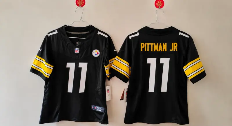 PITTSBURGH STEELERS MICHAEL PITTMAN JR BLACK JERSEY
