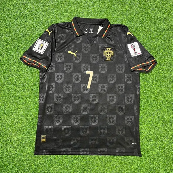 2026 WORLD CUP CRISTIANO RONALDO TEAM PORTUGAL BLACK JERSEY