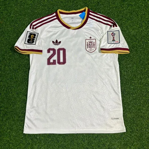 2026 WORLD CUP PEDRI TEAM SPAIN WHITE JERSEY