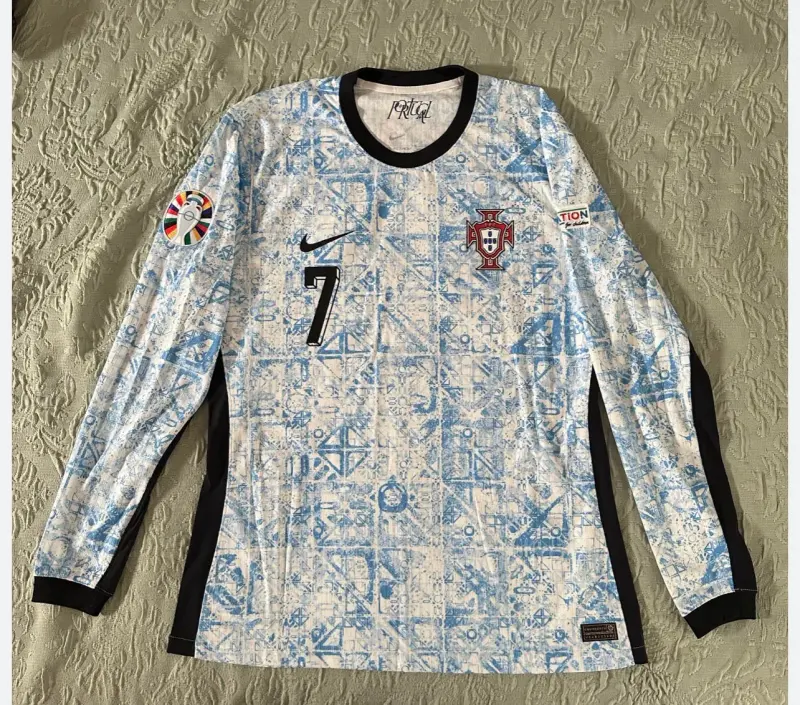 Cristiano Ronaldo Portugal 2024 EURO Away Jersey Long Sleeve