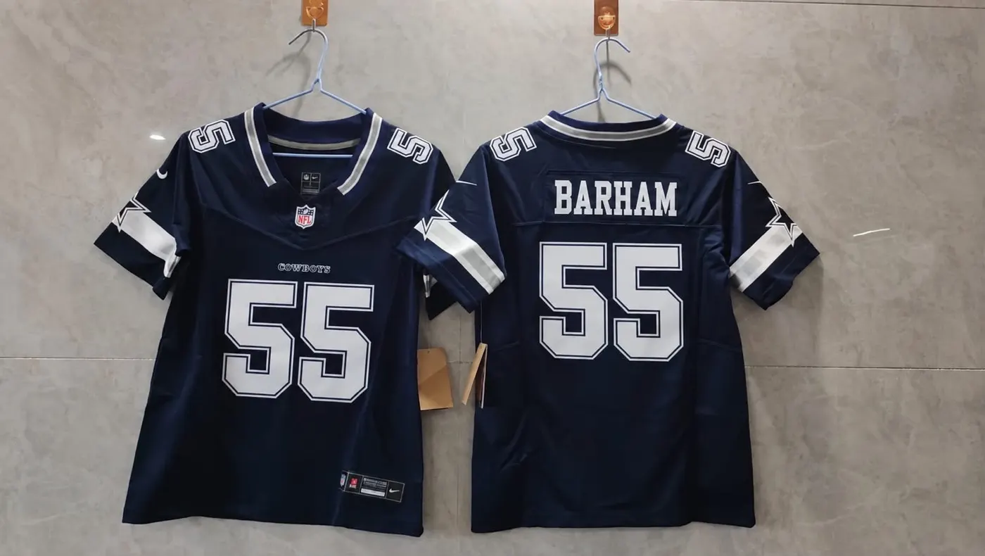 Dallas Cowboys Jaishawn Barham Blue Jersey