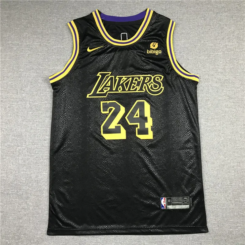 LOS ANGELES LAKERS KOBE BRYANT BLACK JERSEY