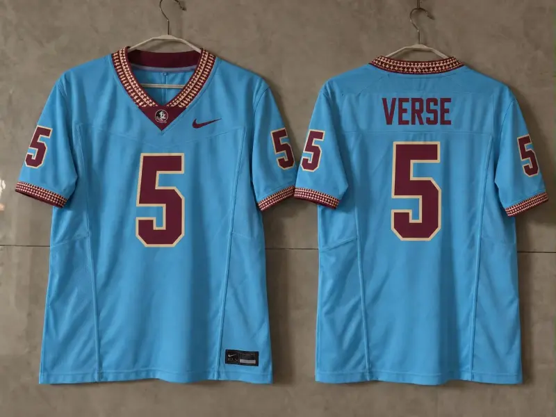 FSU SEMINOLES JARED VERSE BLUE JERSEY