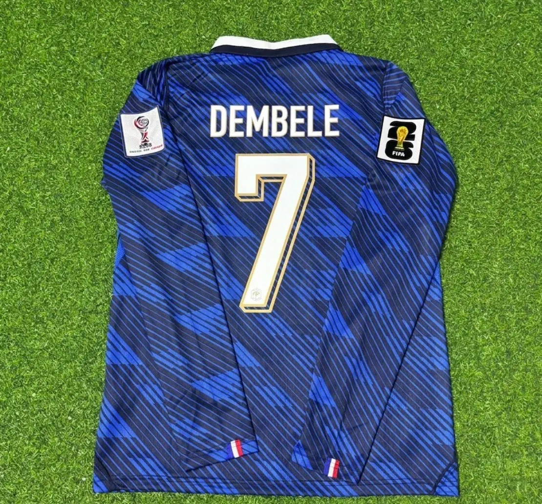 2026 WORLD CUP OUSMANE DEMBELE TEAM FRANCE BLUE JERSEY