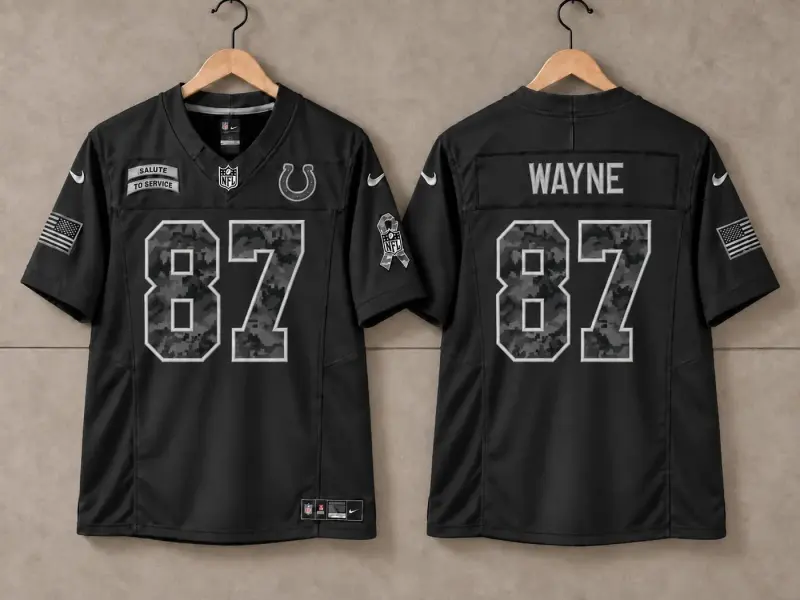 INDIANAPOLIS COLTS REGGIE WAYNE SALUTE TO SERVICE JERSEY