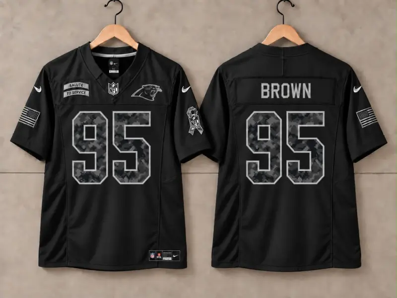 Carolina Panthers Derrick Brown Salute to Service Jersey