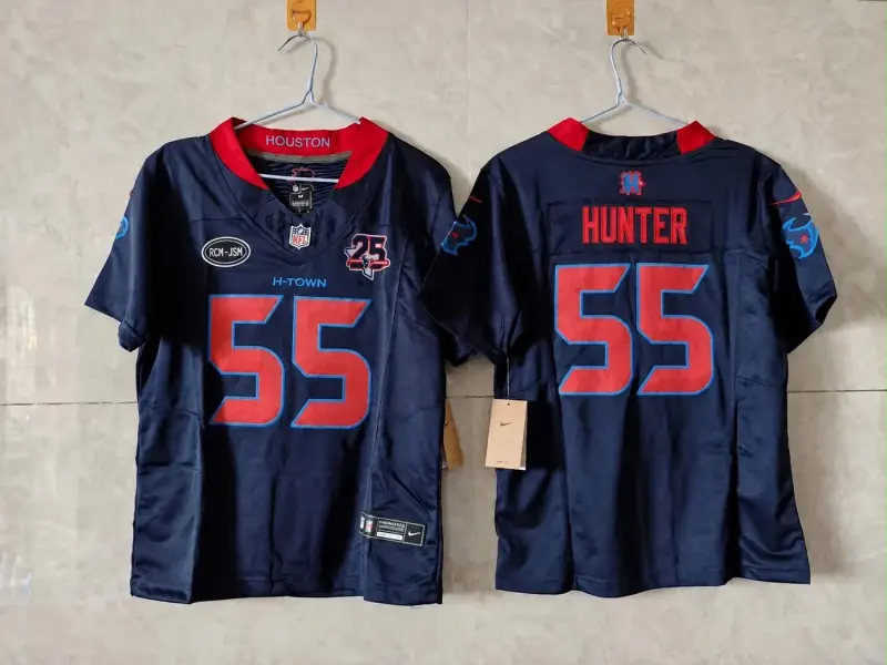 HOUSTON TEXANS DANIELLE HUNTER COLOR RUSH 25 YEAR ANNIVERSARY JERSEY
