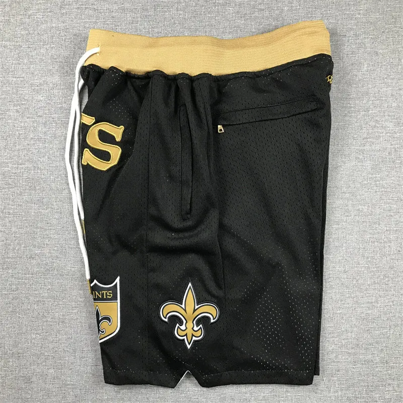 NEW ORLEANS SAINTS BLACK SHORTS