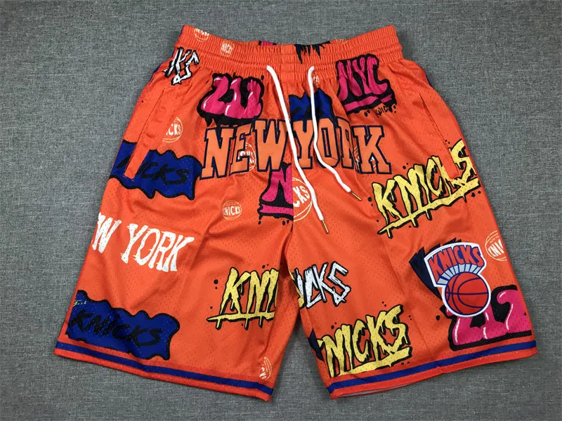 NEW YORK KNICKS ORANGE SHORTS