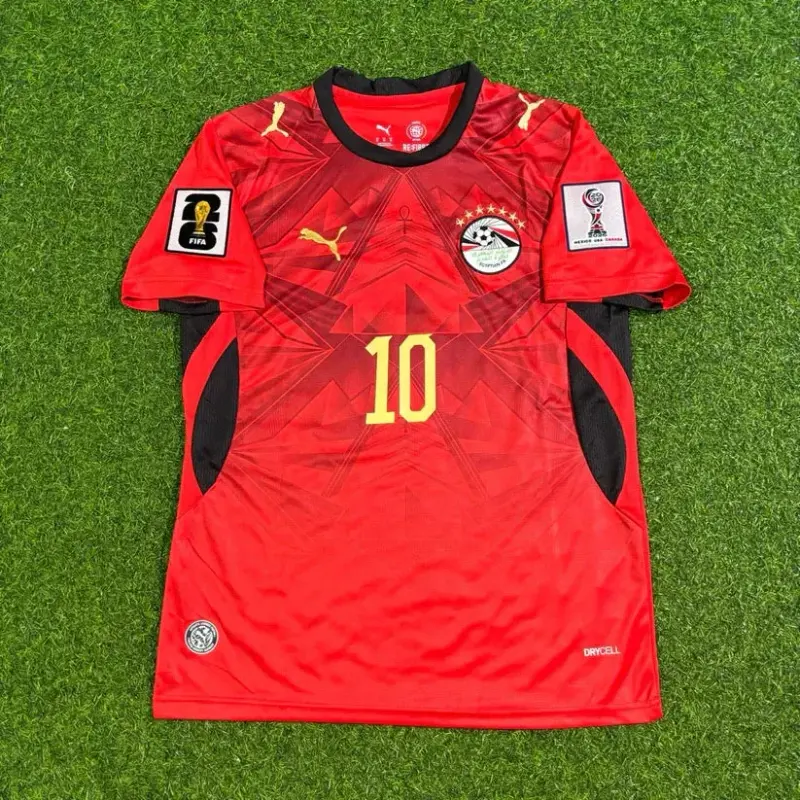2026 WORLD CUP MOHAMED SALAH TEAM EGYPT RED JERSEY