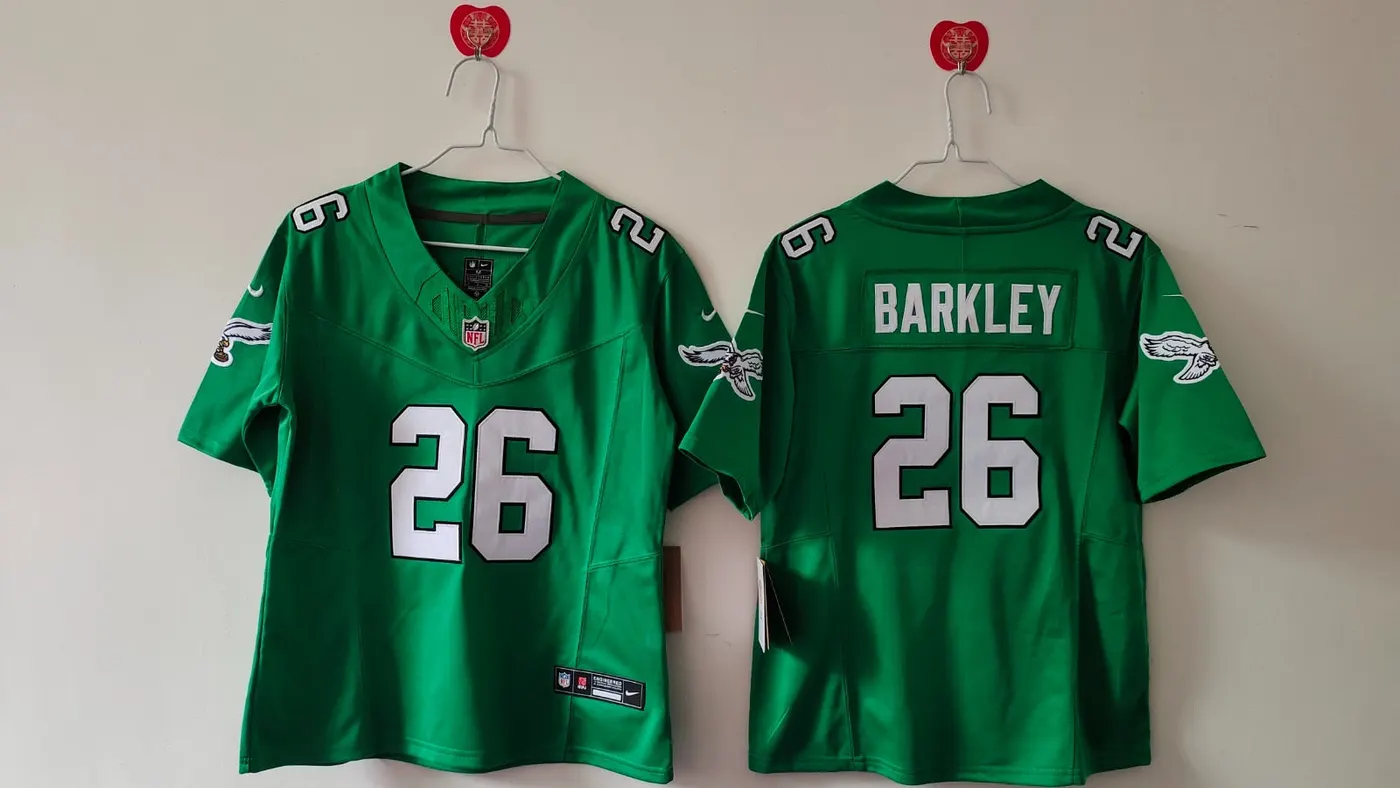 PHILADELPHIA EAGLES SAQUON BARKLEY KELLY GREEN JERSEY