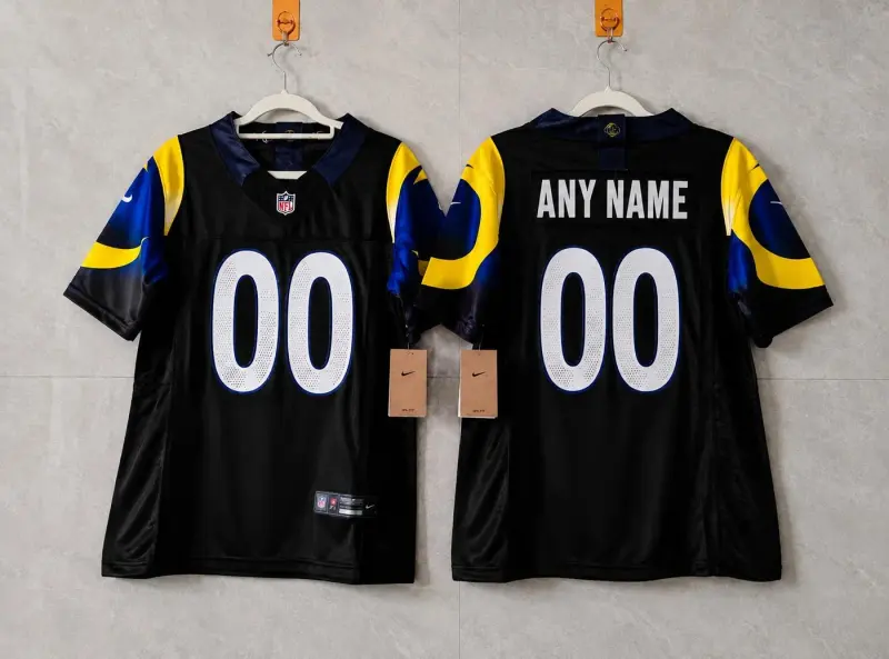 LOS ANGELES RAMS CUSTOM BLACK JERSEY