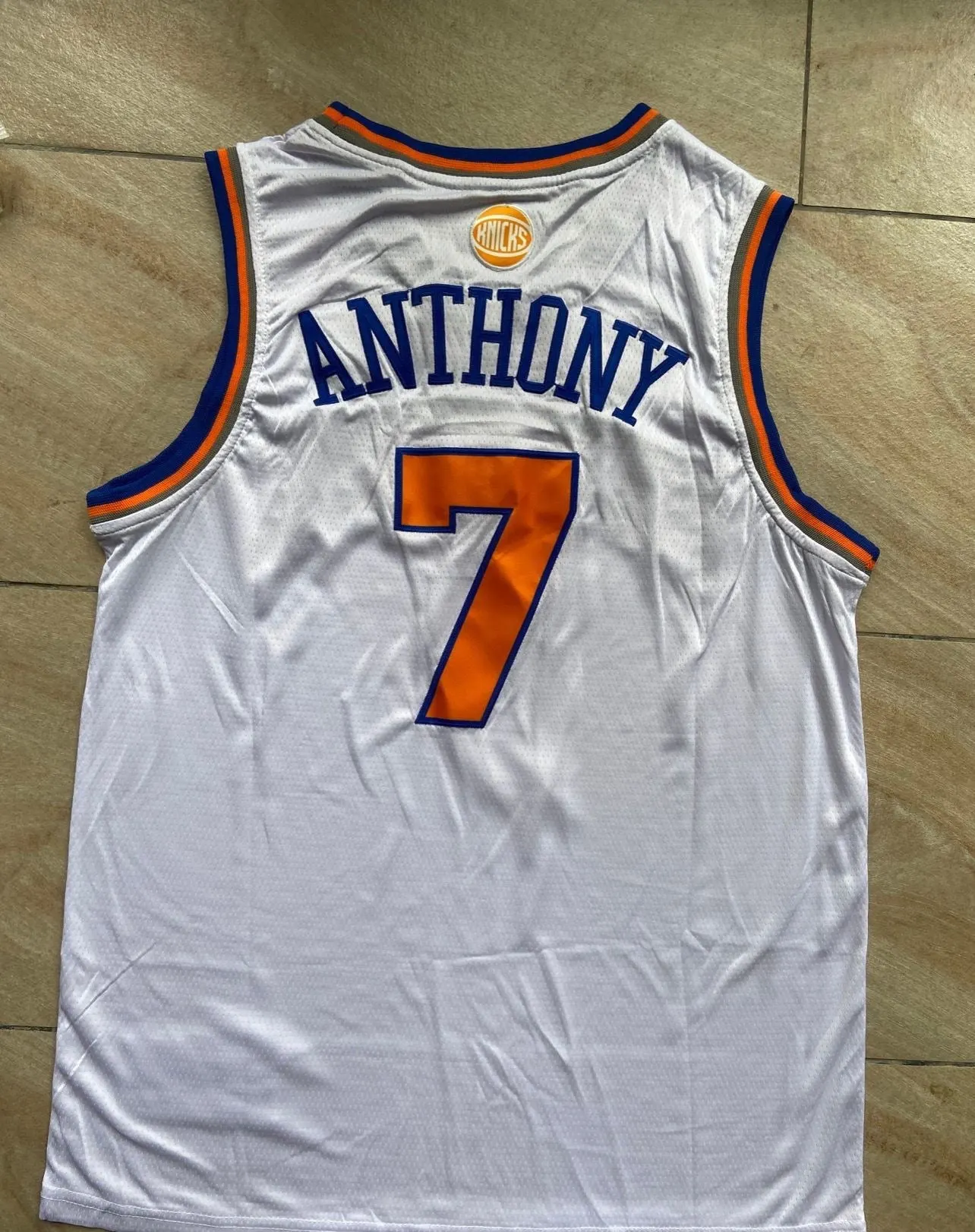 Carmelo Anthony White New York Knicks Jersey