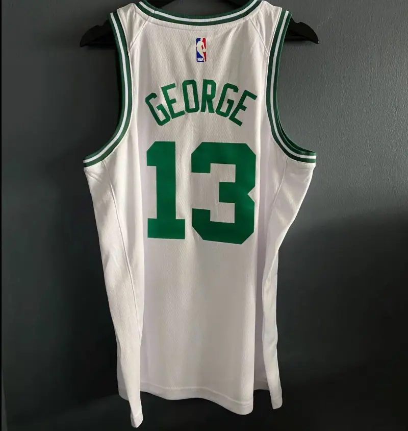 BOSTON CELTICS PAUL GEORGE WHITE JERSEY