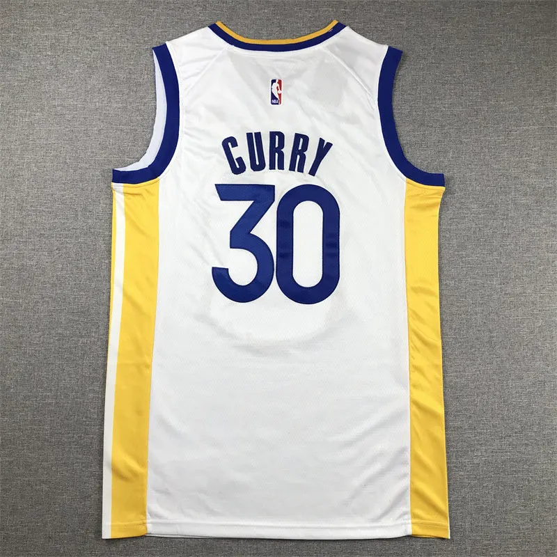 GOLDEN STATE WARRIORS STEPHEN CURRY WHITE JERSEY