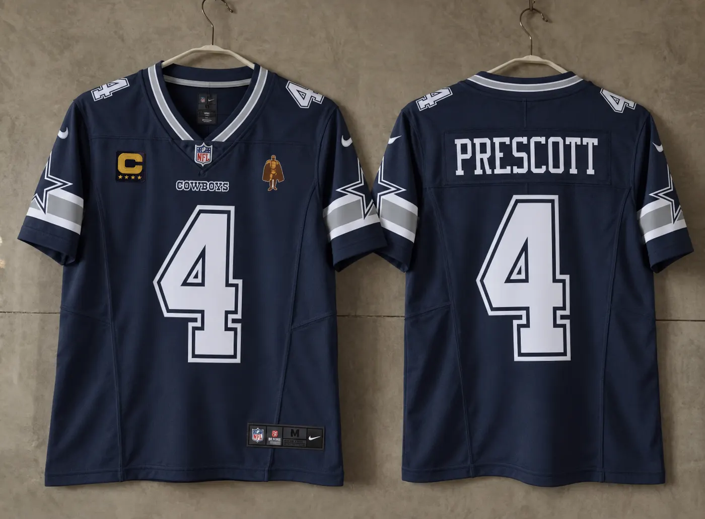 DALLAS COWBOYS DAK PRESCOTT BLUE IN GAME JERSEY