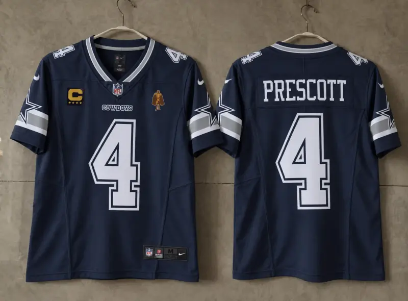 DALLAS COWBOYS DAK PRESCOTT BLUE IN GAME JERSEY