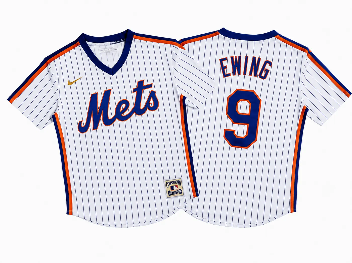 NEW YORK METS PATRICK EWING WHITE VINTAGE JERSEY