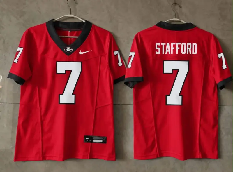 GEORGIA BULLDOGS MATTHEW STAFFORD RED JERSEY
