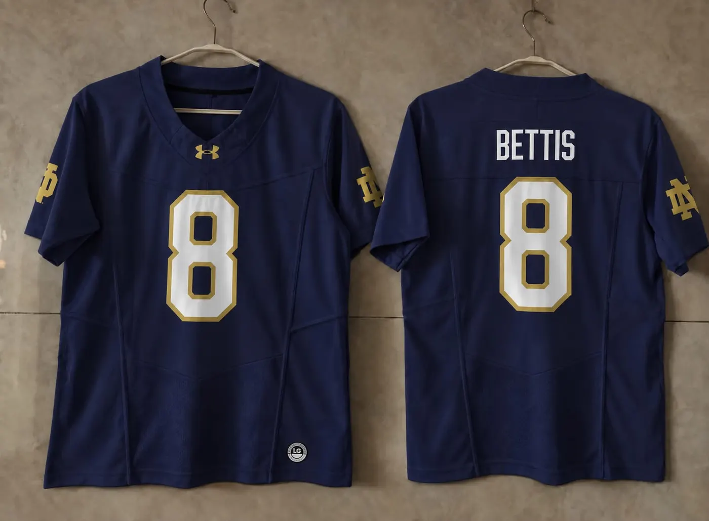 NOTRE DAME FIGHTING IRISH JEROME BETTIS BLUE JERSEY
