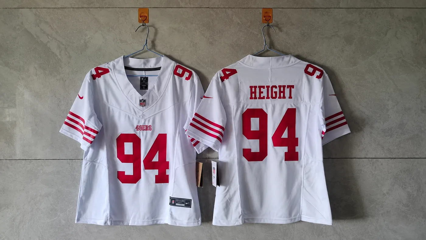 SAN FRANCISCO 49ERS ROMELLO HEIGHT WHITE JERSEY
