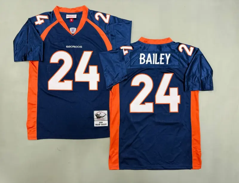 DENVER BRONCOS CHAMP BAILEY BLUE VINTAGE JERSEY