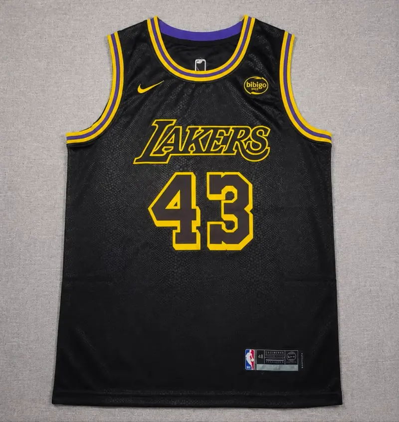 LOS ANGELES LAKERS CAMERON CARR BLACK JERSEY