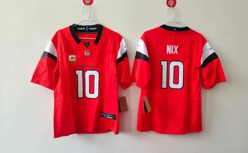 DENVER BRONCOS BO NIX ORANGE CAPTAIN JERSEY