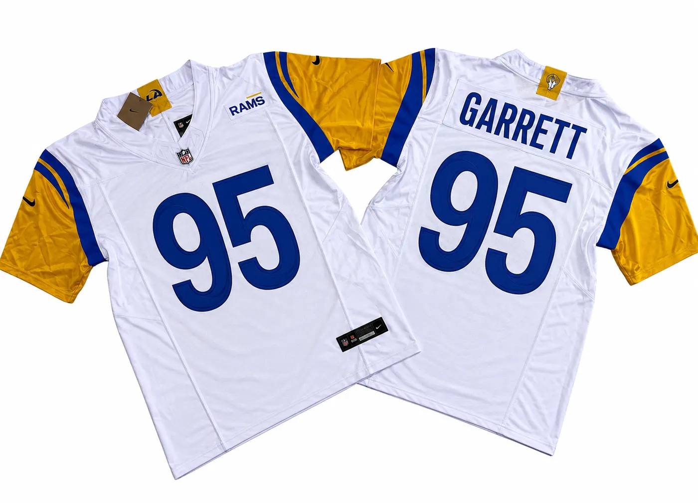 LOS ANGELES RAMS MYLES GARRETT WHITE JERSEY