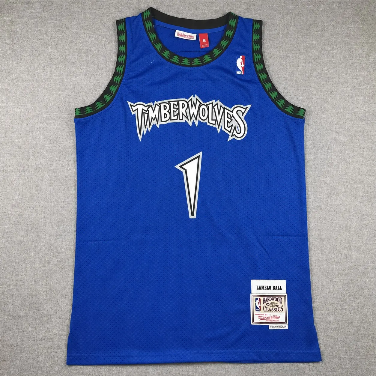 MINNESOTA TIMBERWOLVES LAMELO BALL BLUE VINTAGE JERSEY