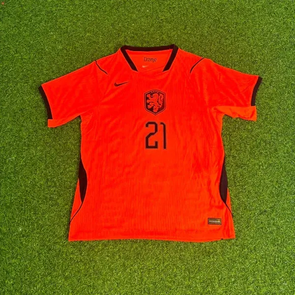 2026 WORLD CUP FRENKIE DE JONG TEAM NETHERLANDS ORANGE JERSEY
