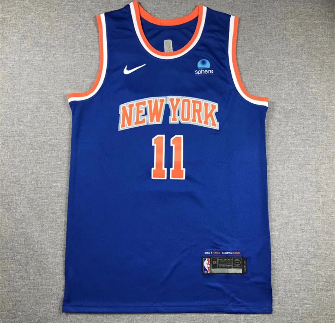 Jalen Brunson Blue New York Knicks Jersey