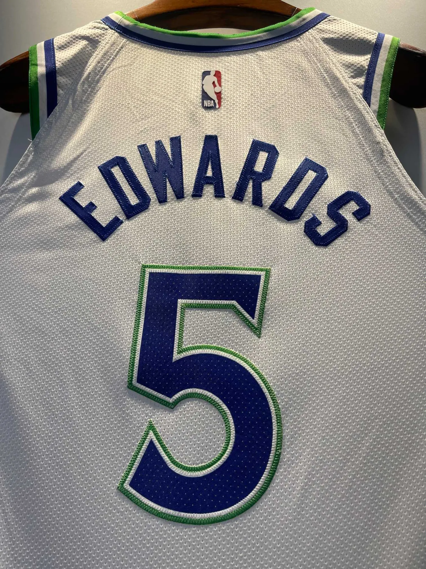 MINNESOTA TIMBERWOLVES ANTHONY EDWARDS WHITE JERSEY
