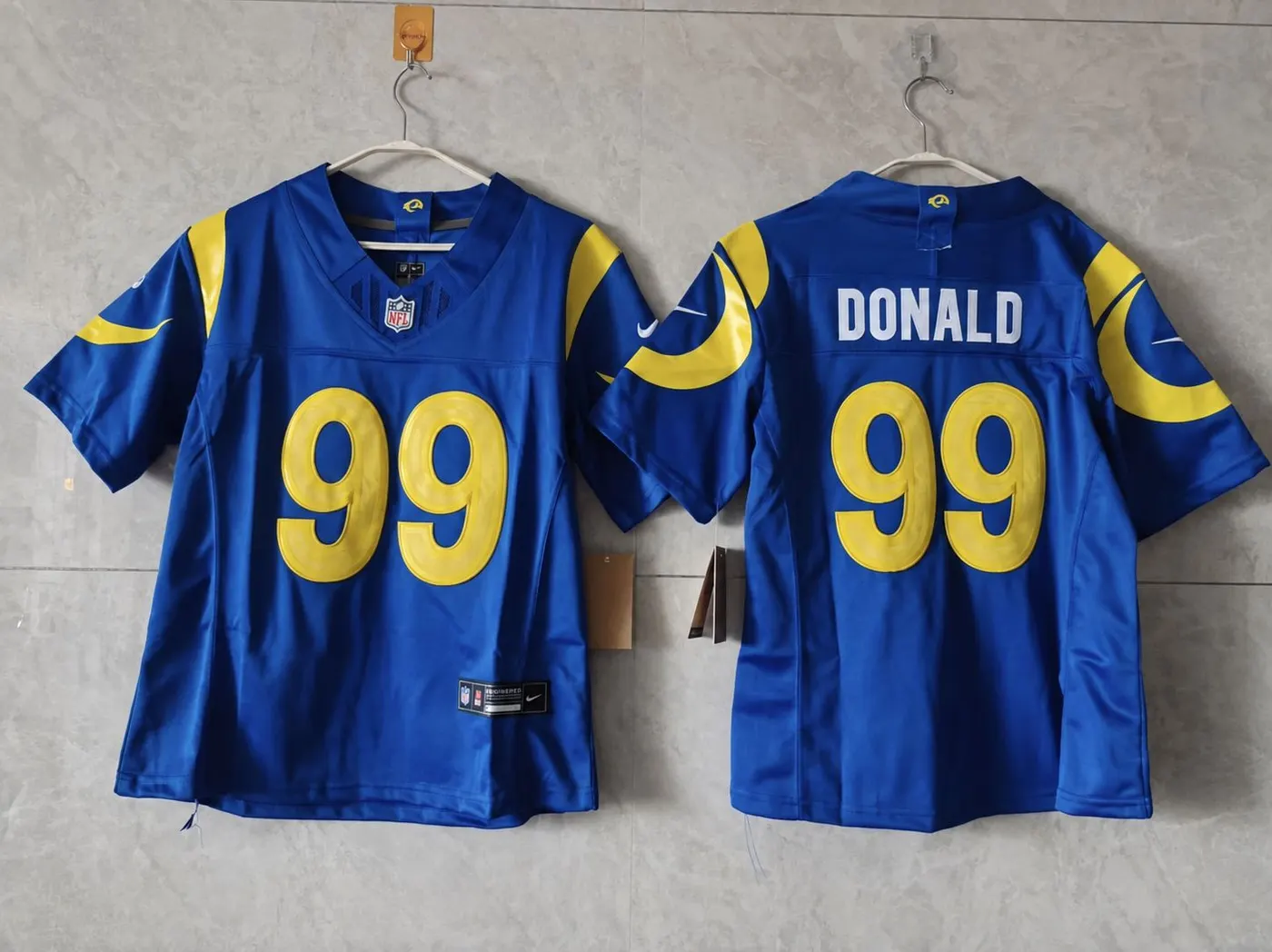 LOS ANGELES RAMS AARON DONALD BLUE JERSEY