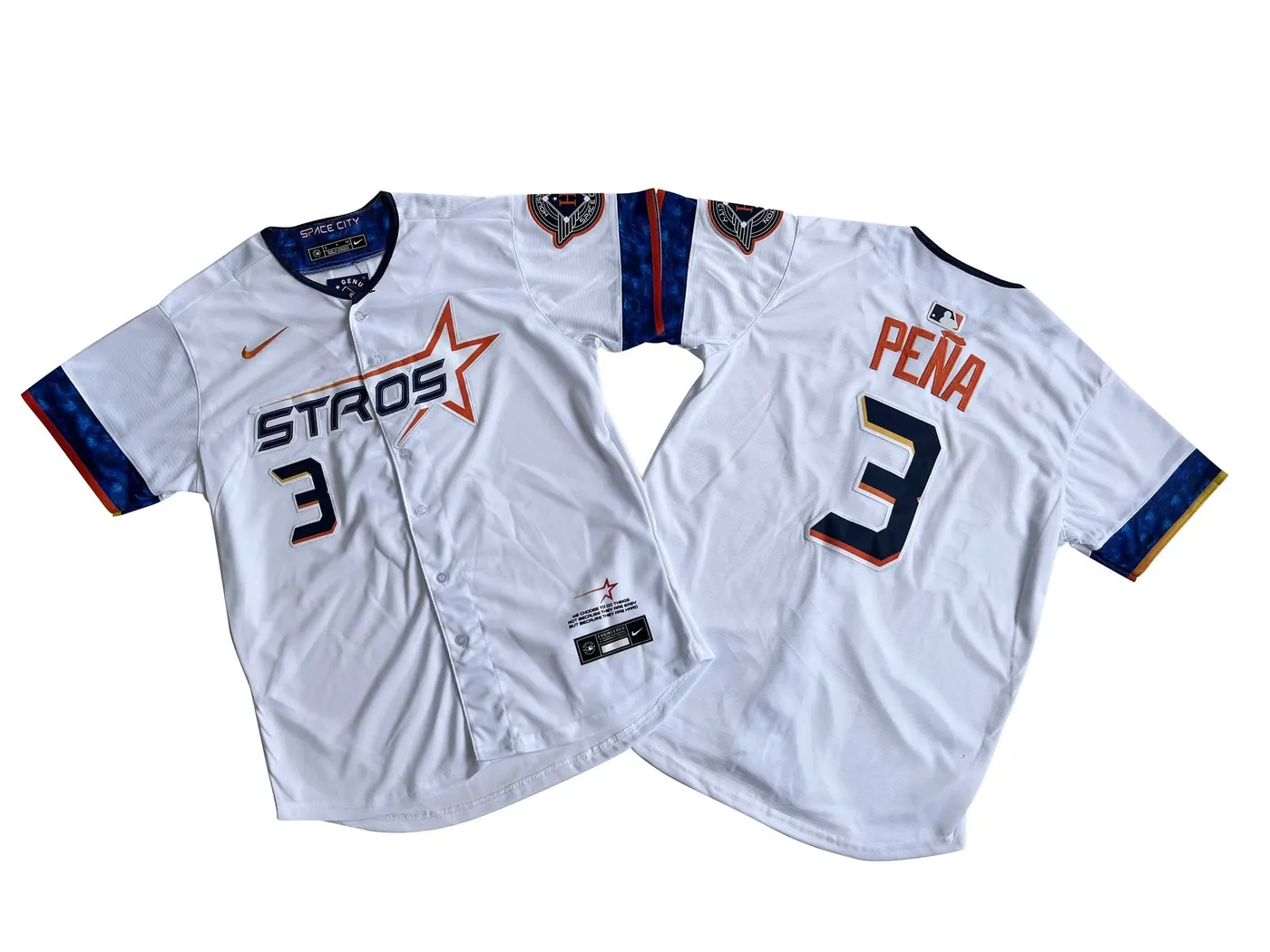 HOUSTON ASTROS JEREMY PENA WHITE JERSEY