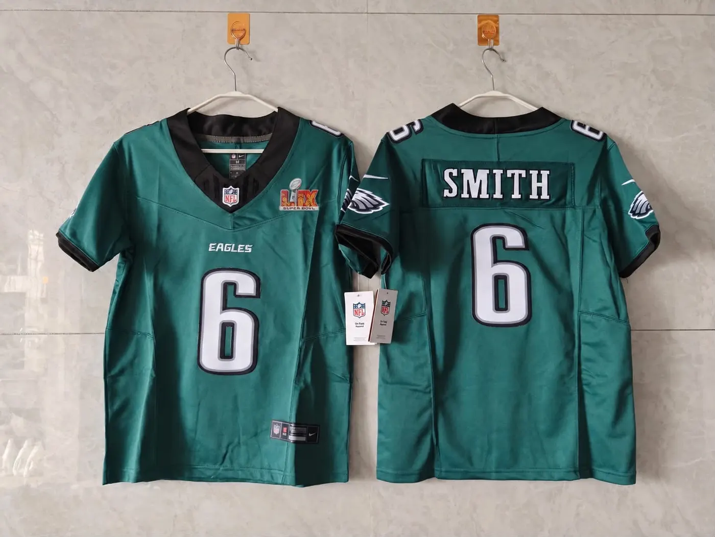 PHILADELPHIA EAGLES DEVONTA SMITH SUPER BOWL JERSEY