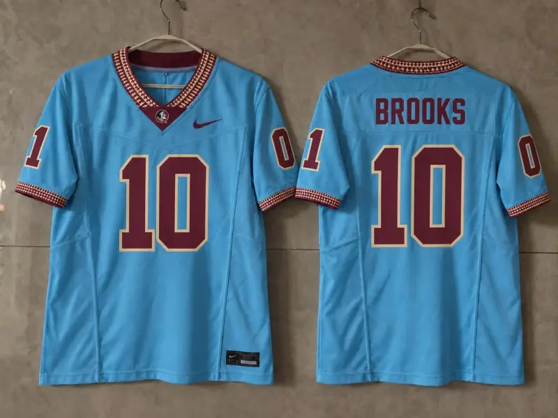 FSU SEMINOLES DERRICK BROOKS BLUE JERSEY