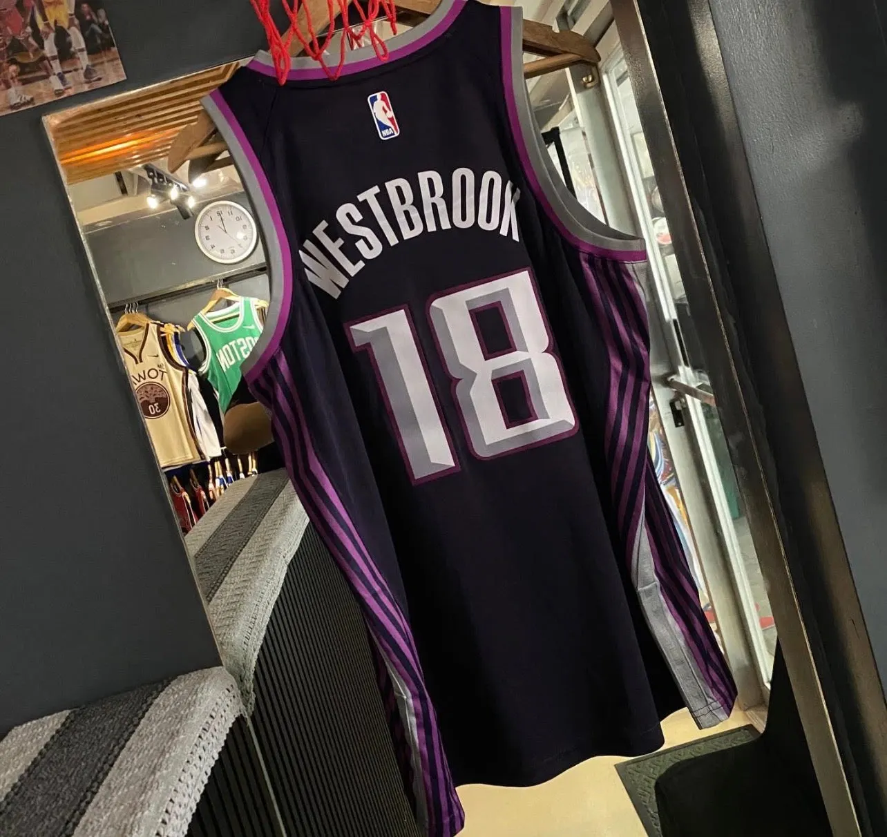 RUSSELL WESTBROOK PURPLE JERSEY