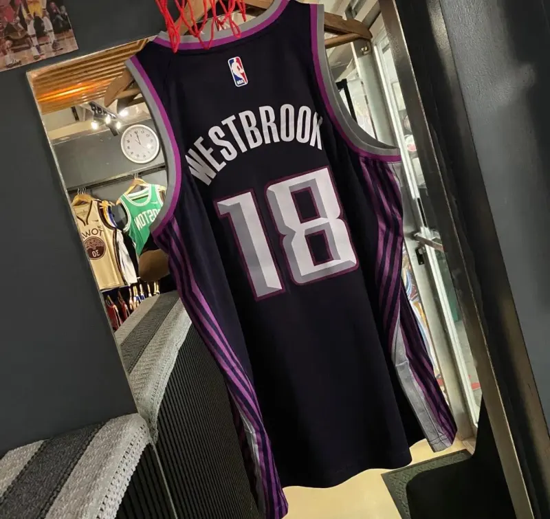 RUSSELL WESTBROOK PURPLE JERSEY
