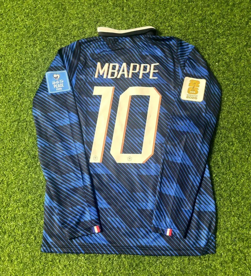2026 World Cup Kylian Mbappe Team France Blue Jersey