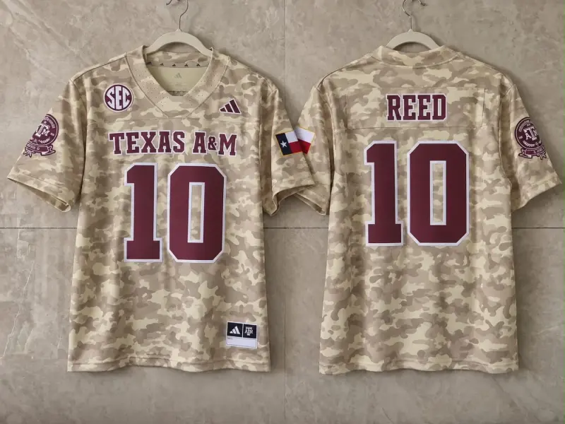 TEXAS A&M AGGIES MARCEL REED CAMO JERSEY