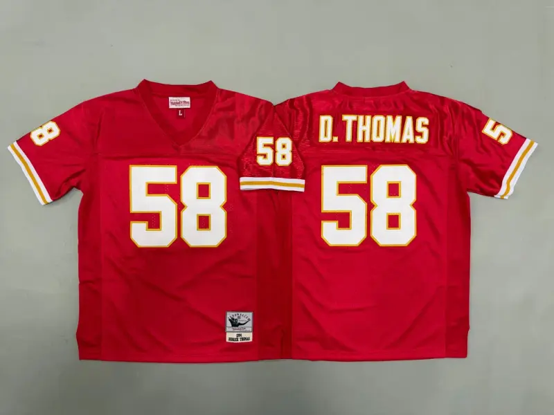KANSAS CITY CHIEFS DERRICK THOMAS RED VINTAGE JERSEY