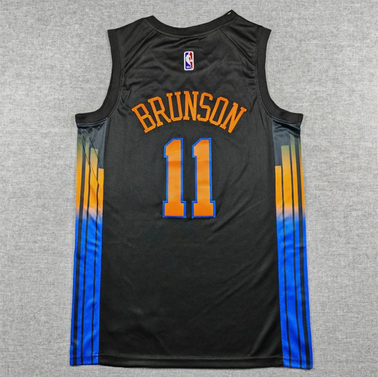 Jalen Brunson Black Gradient New York Knicks Jersey