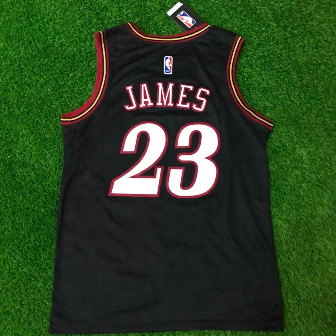 PHILADELPHIA 76ERS LEBRON JAMES BLACK RETRO JERSEY