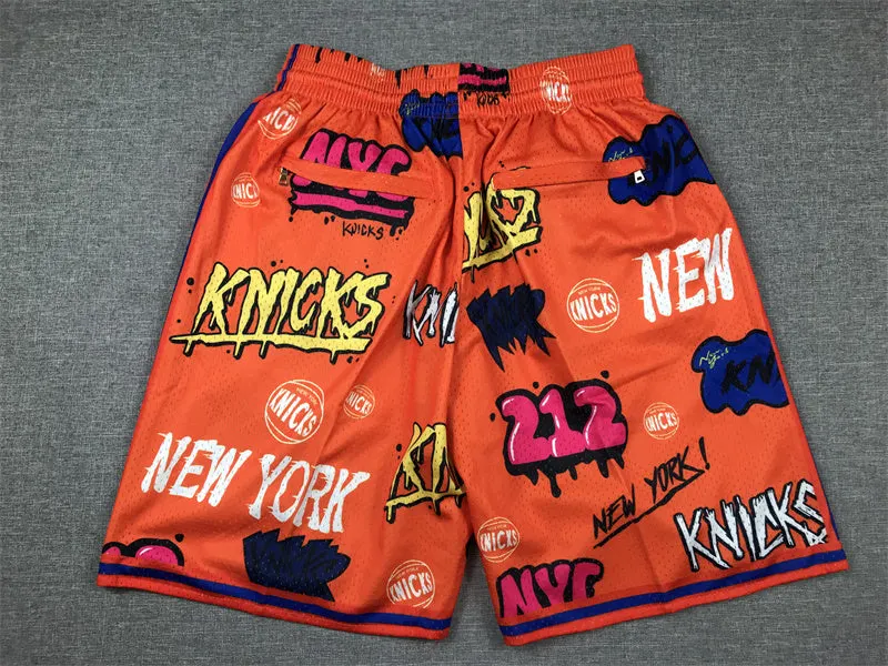 NEW YORK KNICKS ORANGE SHORTS